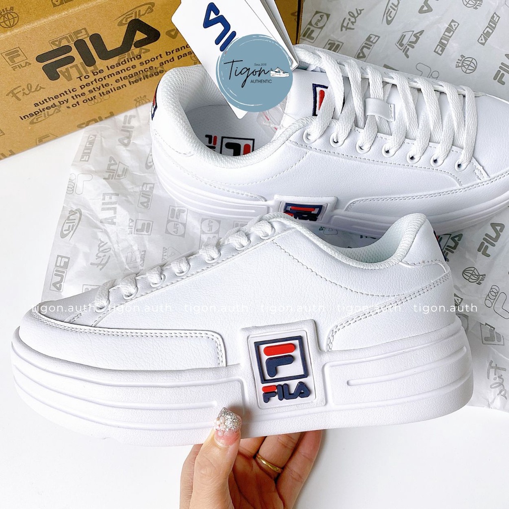 Giày thể thao nữ chính hãng , giày sneaker nữ trắng Fila Funky Tennis 1998 1TM00622D  Tigon.auth