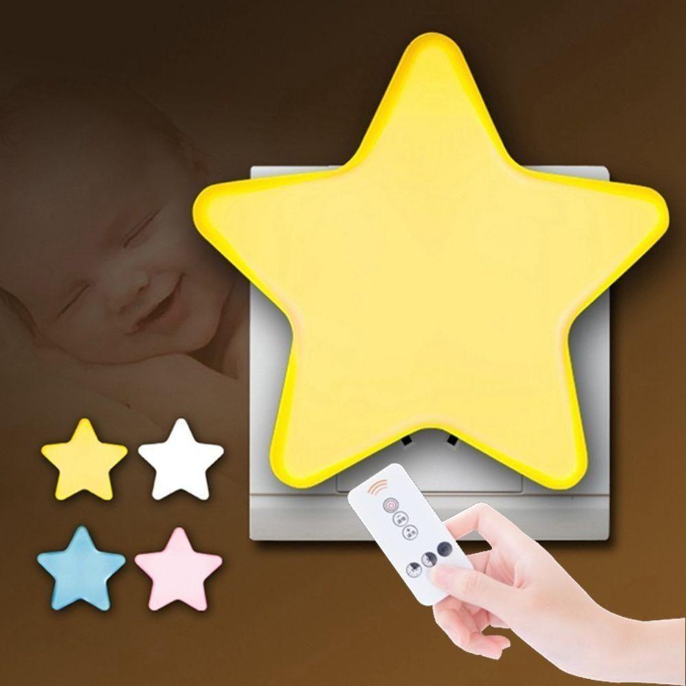 Đèn Ngủ Hình Ngôi Sao Mini Dễ Thương Điều Khiển Từ Xa Tiện Dụng Cho Gia Đình