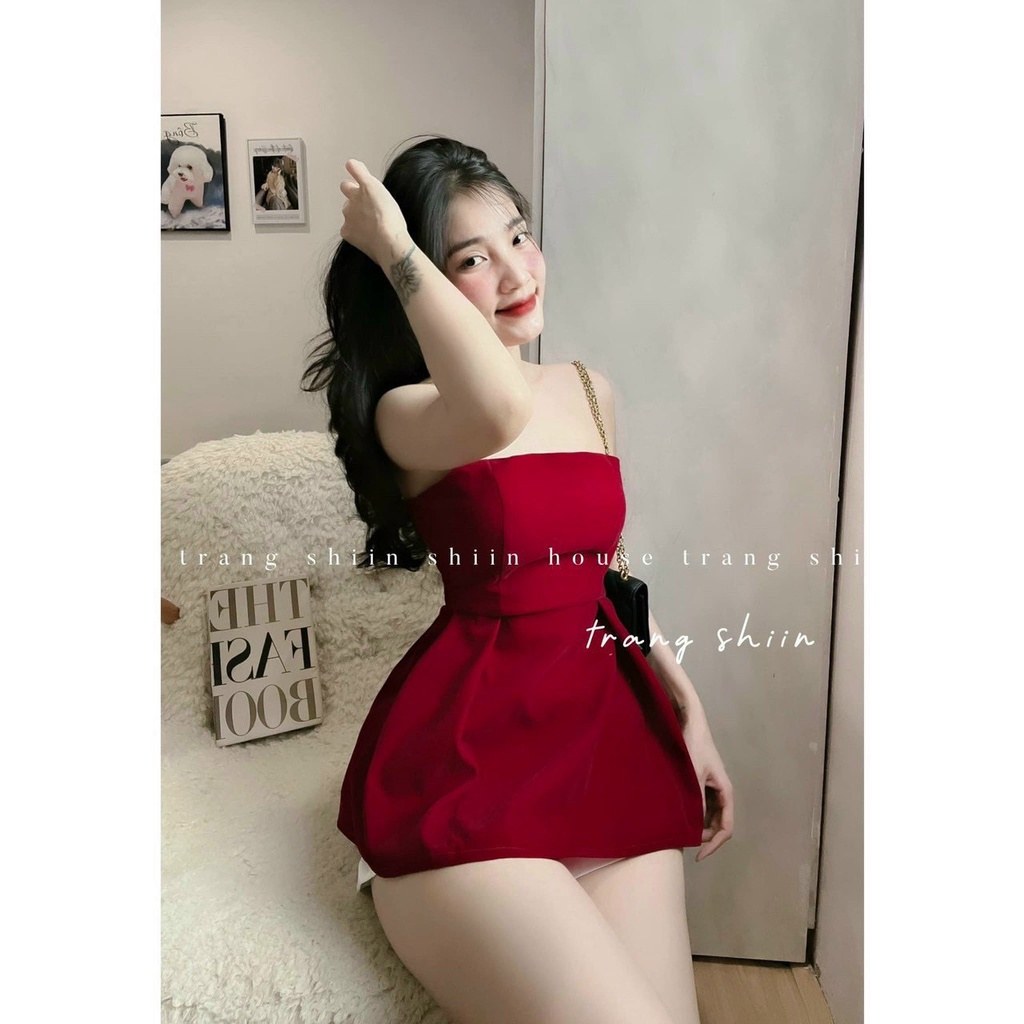 [11.11 Sale Freeship] Set thời trang xinh xắn,set bộ áo nhung cup ngực ôm eo kèm quần short chất for đi chơi dạo phố mtb