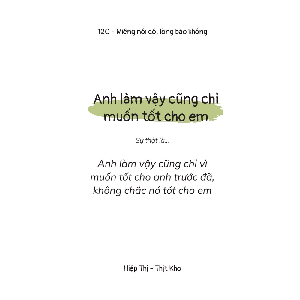Sách Miệng Nói Có, Lòng Bảo Không | BigBuy360 - bigbuy360.vn