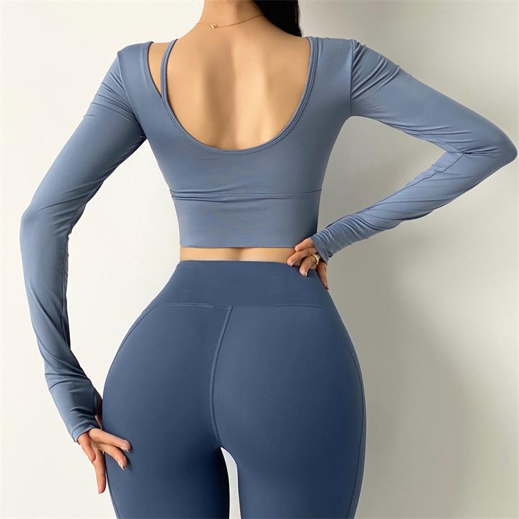 Áo tập thể thao/ chạy bộ ANRAN ôm dáng nhanh khô có đệm lót cho nữ