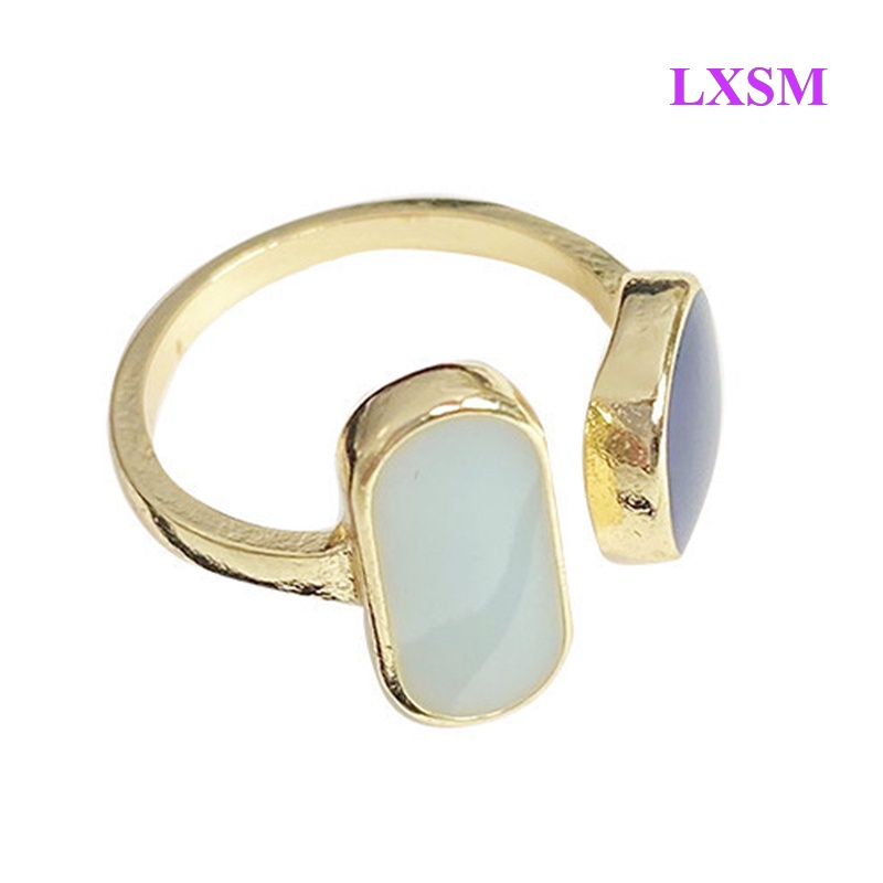 Lxsm Nhẫn Pha Lê Tím Thiết Kế Hình Học Phong Cách Pháp Tinh Tế Chất Lượng Cao Tinh Tế Làm Quà Tặng Đính Hôn Cao Cấp Cho Nữ