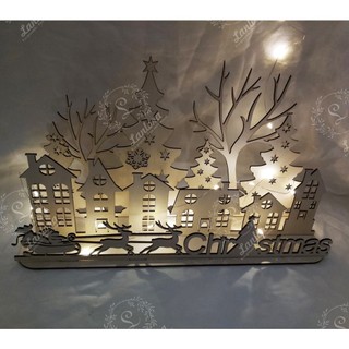 Mô hình cây thông noel merry christmas