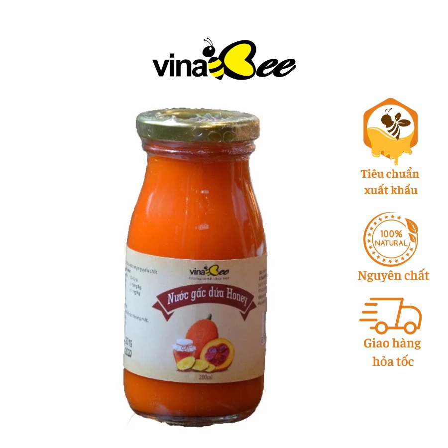 Nước gấc dứa mật ong Vinabee - 200ml