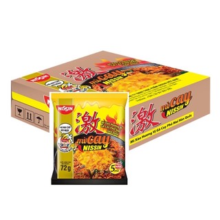 Thùng 30 gói mì trộn nissin cay