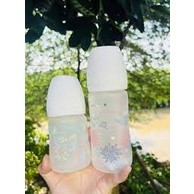 Bình sữa thủy tinh tráng silicon kichi siêu nhẹ ,chống trầy xước 150ml/240ml
