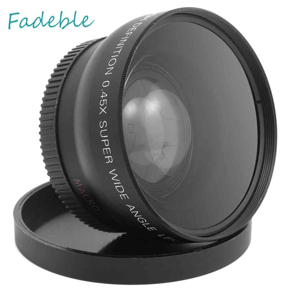 Ống Kính Macro Góc Siêu Rộng 0.45x 52mm Cho Nikon 18-55mm 55-200mm 50mm