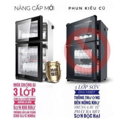 Tủ sấy bát đĩa khử khuẩn gia đình dung tích 98L, Máy sấy bát đũa khử trùng cao cấp, Khử khuẩn ozone, hồng ngoại