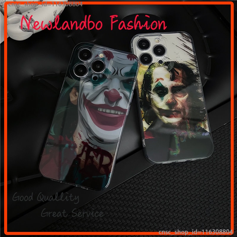 Ốp Điện Thoại Trong Mờ Hình joker Cho iPhone 14 13 12 Pro max 11 Pro