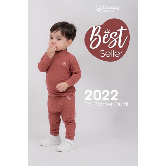 Bộ dài tay cao cổ Molist Bu Baby dành cho bé trai bé gái mềm mại cao cấp