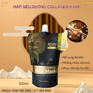 ✅ Kem ủ tóc cao cấp siêu mượt tảo biển Kami Collagen 500ml