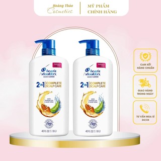 Dầu gội xả head & shoulders complete scalp care 2in1 1.18l mỹ