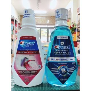 Nước súc miệng không cồn Crest Pro Health Advanced Multi Protection/ Glamorous White 1000ML