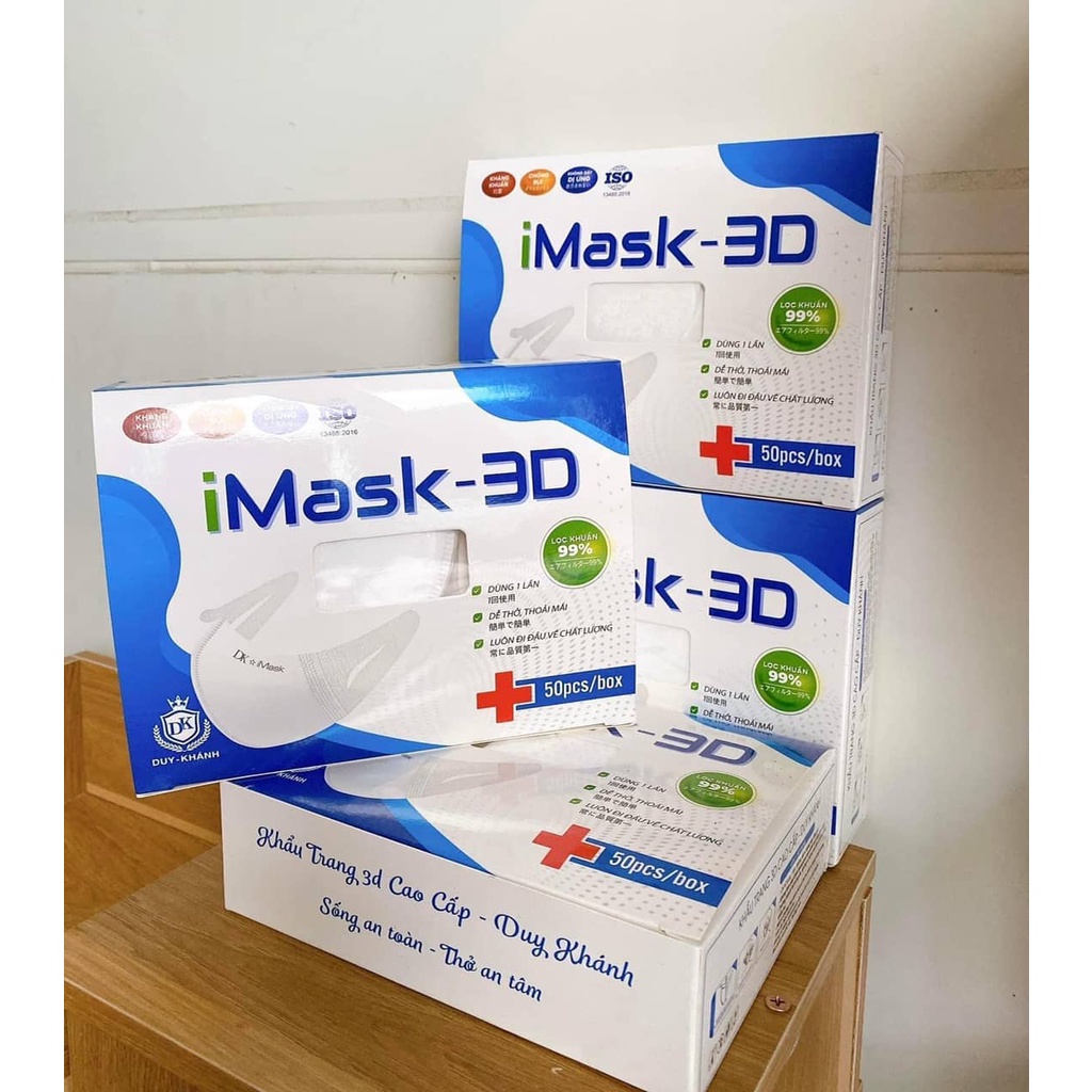 Hộp 50 chiếc khẩu trang 3D mask Duy Khánh iMask