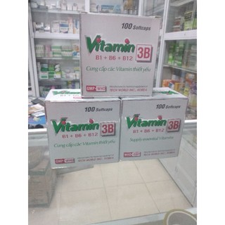 Viên uống vitamin 3B hộp 100viên cung cấp các vitamin thiết yếu