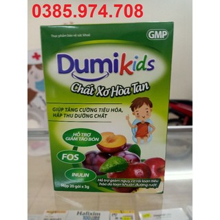 Dumikids chất xơ hòa tan Giảm tình trạng táo bón bổ sung lợi khuẩn hộp 20 gói