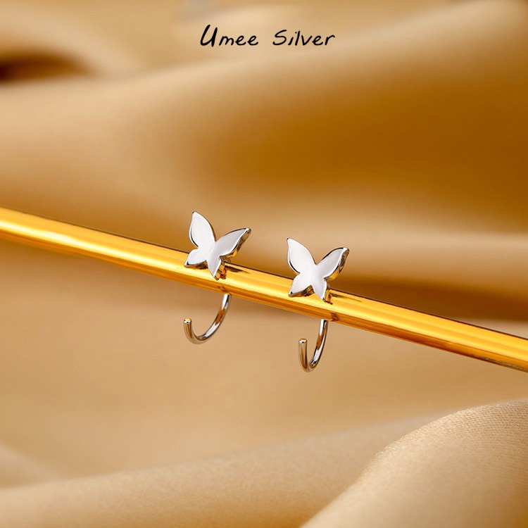 Bông tai bạc nữ chất liệu bạc 925, thời trang phụ kiện, trang sức bạc nữ Umee Silver