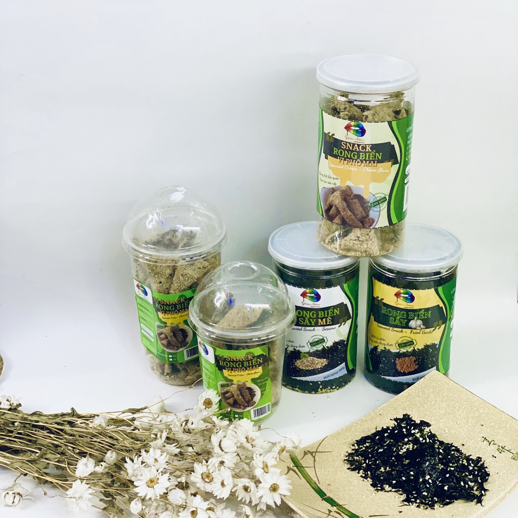 Snack Rong biển Phô Mai Guu Ăn _ Rong biển lắc phô mai