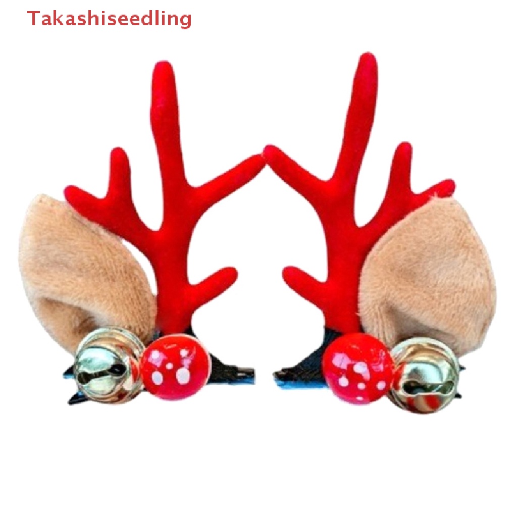 (Takashiseling) Set 2 Kẹp Tóc Hình Nón Giáng Sinh Đáng Yêu Dành Cho Nữ