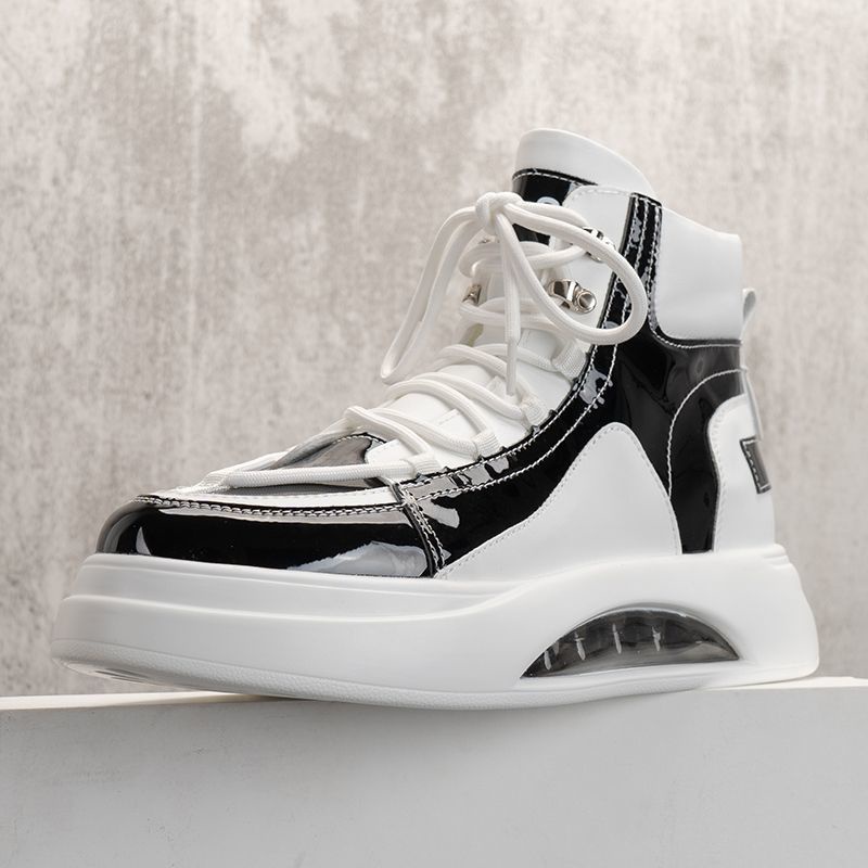 Giày Thể Thao Da Đế Dày Tăng Chiều Cao Phong Cách Châu Âu 2022 Cho Nam