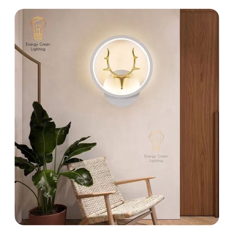 Đèn Tường,Đèn Cầu Thang Đầu Hươu DT-7298 ,Chú Hươu DT-7297 - 3 Chế Độ Ánh Sáng - Lộc Phát Decor Trang Trí Nội Thất