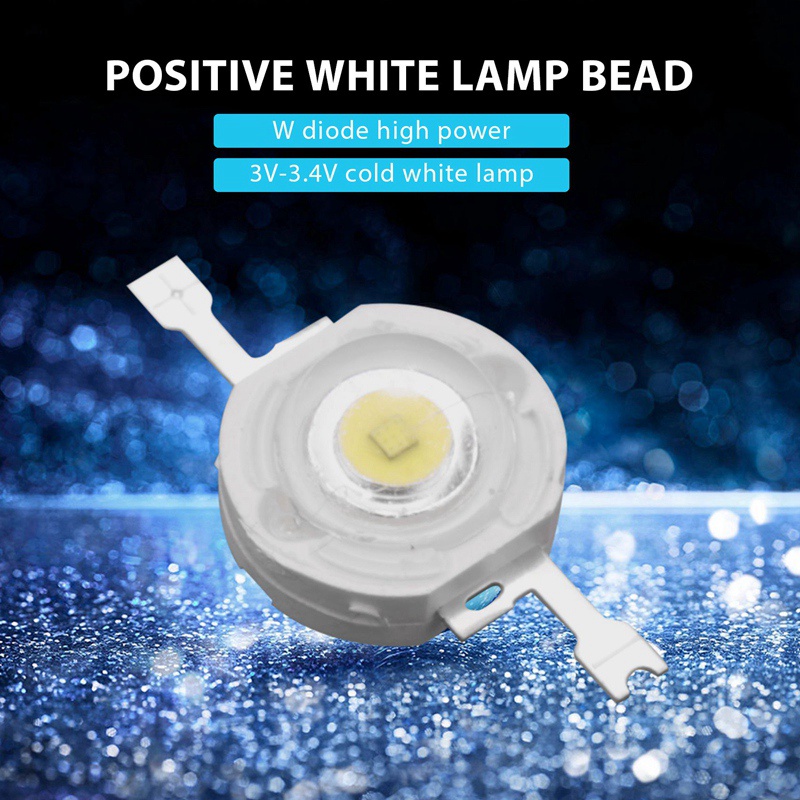 50 Đèn Led Diode Năng Lượng Cao 1W 1 Watt Chip 3V-3.4V