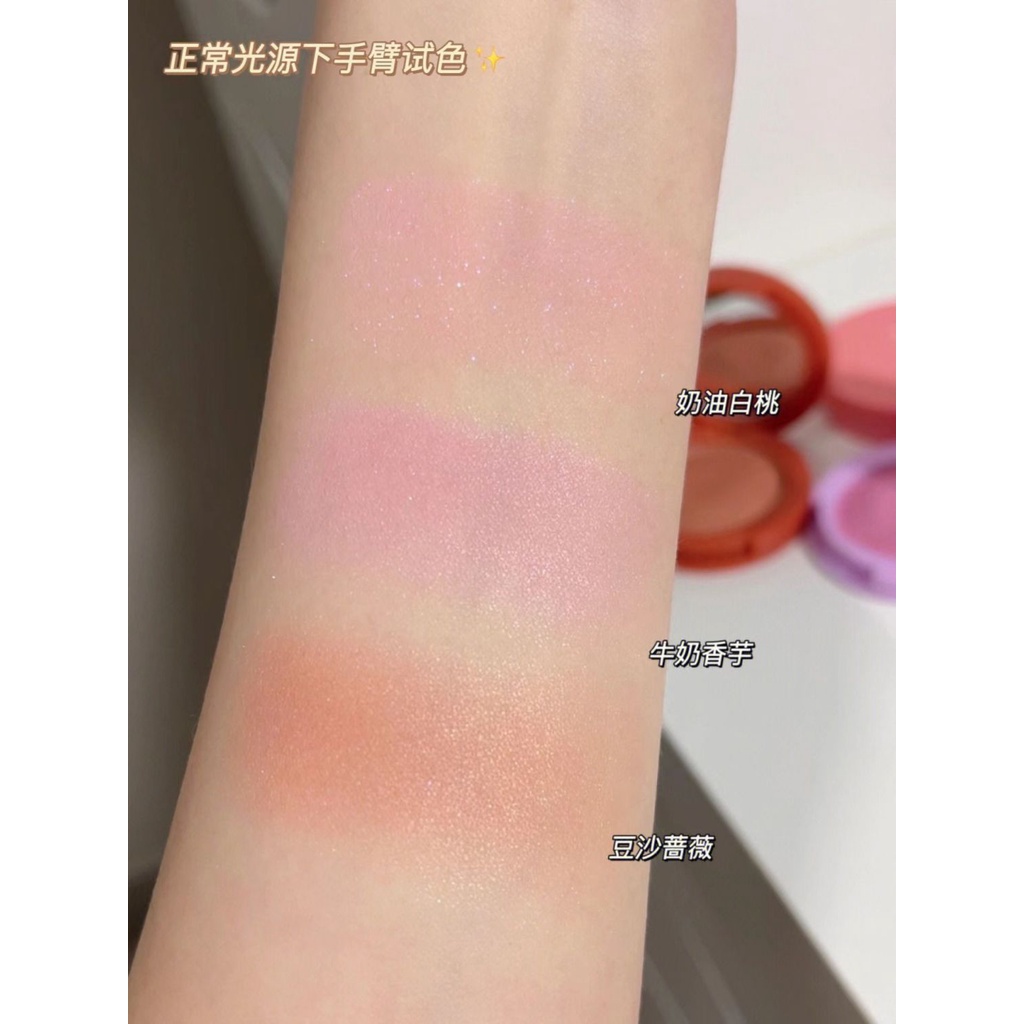 Phấn Má Hồng Mịn Màng Trang Điểm Tự Nhiên Không Thấm Nước Mashed potato