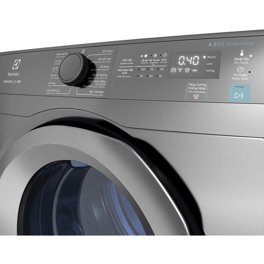 Máy sấy quần áo Electrolux 8.5 kg EDS854N3SB