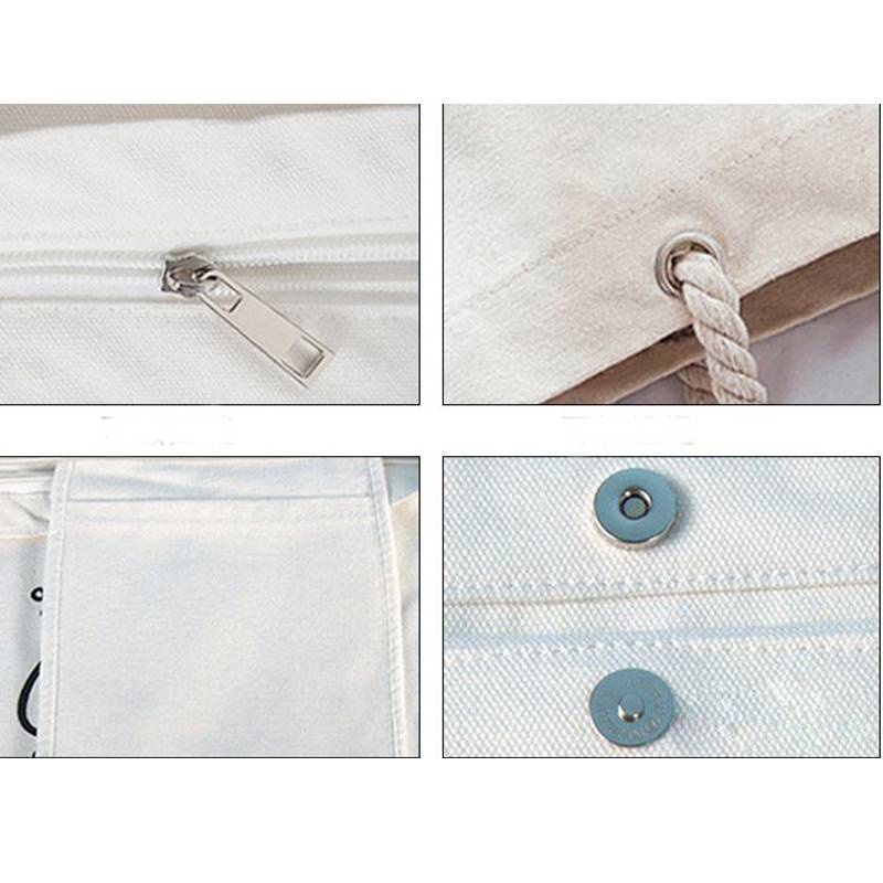 Túi Xách Vải Canvas Đeo Vai In Hình Blackpink JISOO LISA Ros JENNIE Sức Chứa Lớn Thời Trang Cá Tính Dành Cho Học Sinh