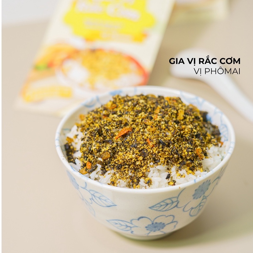 Gia Vị Rắc Cơm Cho Bé Ăn Dặm, Gia Vị Rắc Cơm Vị Cá Hồi Enzy, Furikake Bổ Sung Dinh Dưỡng Cho Bé, Gói 30gr