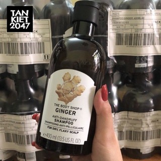 Dầu Gội, Xả Sạch Gàu Ginger Anti Dandruff Shampoo The Body Shop chiết xuất gừng tươi 250ML