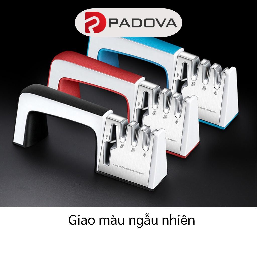 Dụng Cụ Mài Dao Kéo 4 Rãnh Cầm Tay Bằng Thép Không Gỉ, Tiện Dụng PADOVA 8533