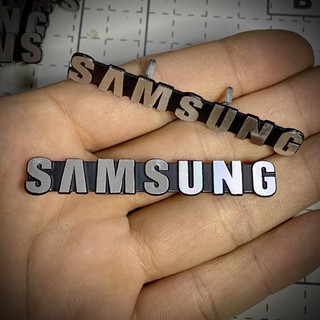 Tem - logo samsung nhôm cứng dán loa - amply - tivi - giá 1 chiếc