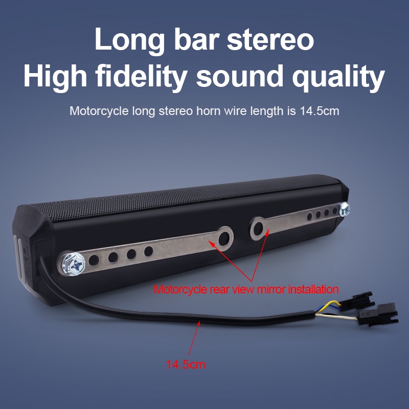 Loa Nghe Nhạc MP3 Chống Thấm Nước Gắn Tay Lái Xe Máy