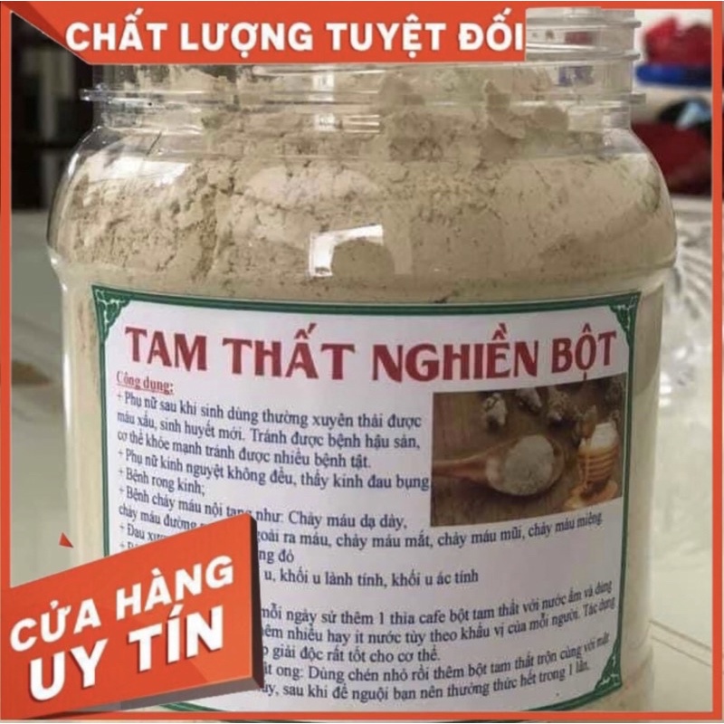 BỘT TAM THẤT BẮC HỘP 500GR NGUYÊN CHẤT ( HÀNG CHẤT LƯỢNG )