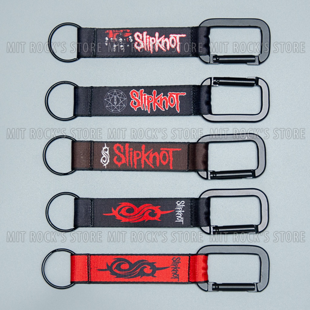 Móc khoá Slipknot - Móc khoá Carabiner - Móc khoá treo hình ban nhạc rock - Móc khoá cài - Móc khoá 
