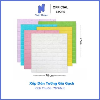 COMBO 50 tấm xốp dán tường 3d Khổ 70x77CM Chống Ẩm Giá Rẻ