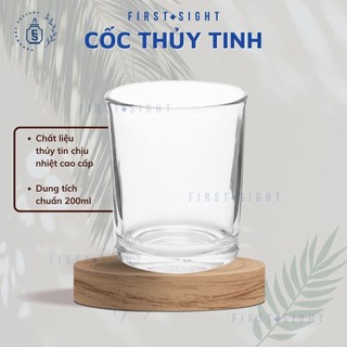 Cốc ly đựng nến thơm thủy tinh – nguyên liệu làm nến thơm cao cấp First Sight ( Hũ không nắp)
