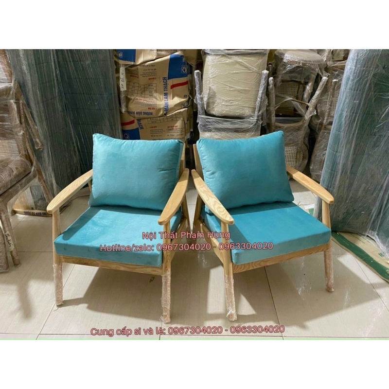 ghế sofa nail gỗ giá rẻ ghế làm nail ghế sofa gỗ nệm ghế cafe