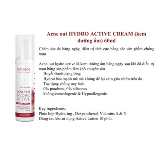 [Hàng chính hãng] Kem dưỡng dành cho da mụn Acne Out Hydro Active Cream