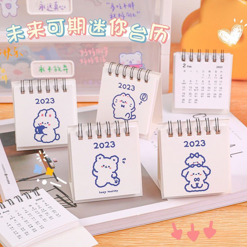 Lịch Để Bàn 2023 Mini Họa Tiết Hoạt Hình Dễ Thương