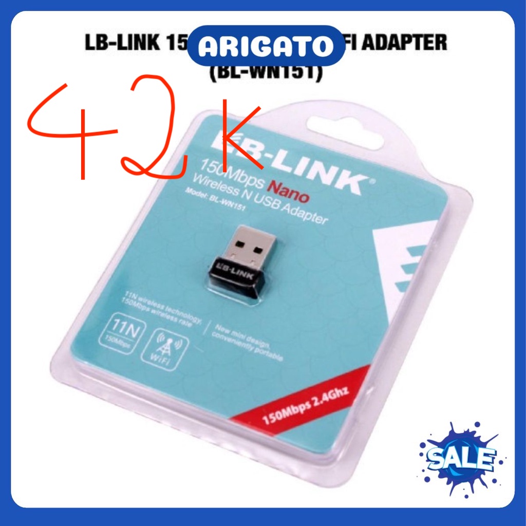 USB Wifi USB THU SÓNG WIFI LB-LINK BL-WN151, USB Thu Wifi 802.11N 300Mbps, MTK7601