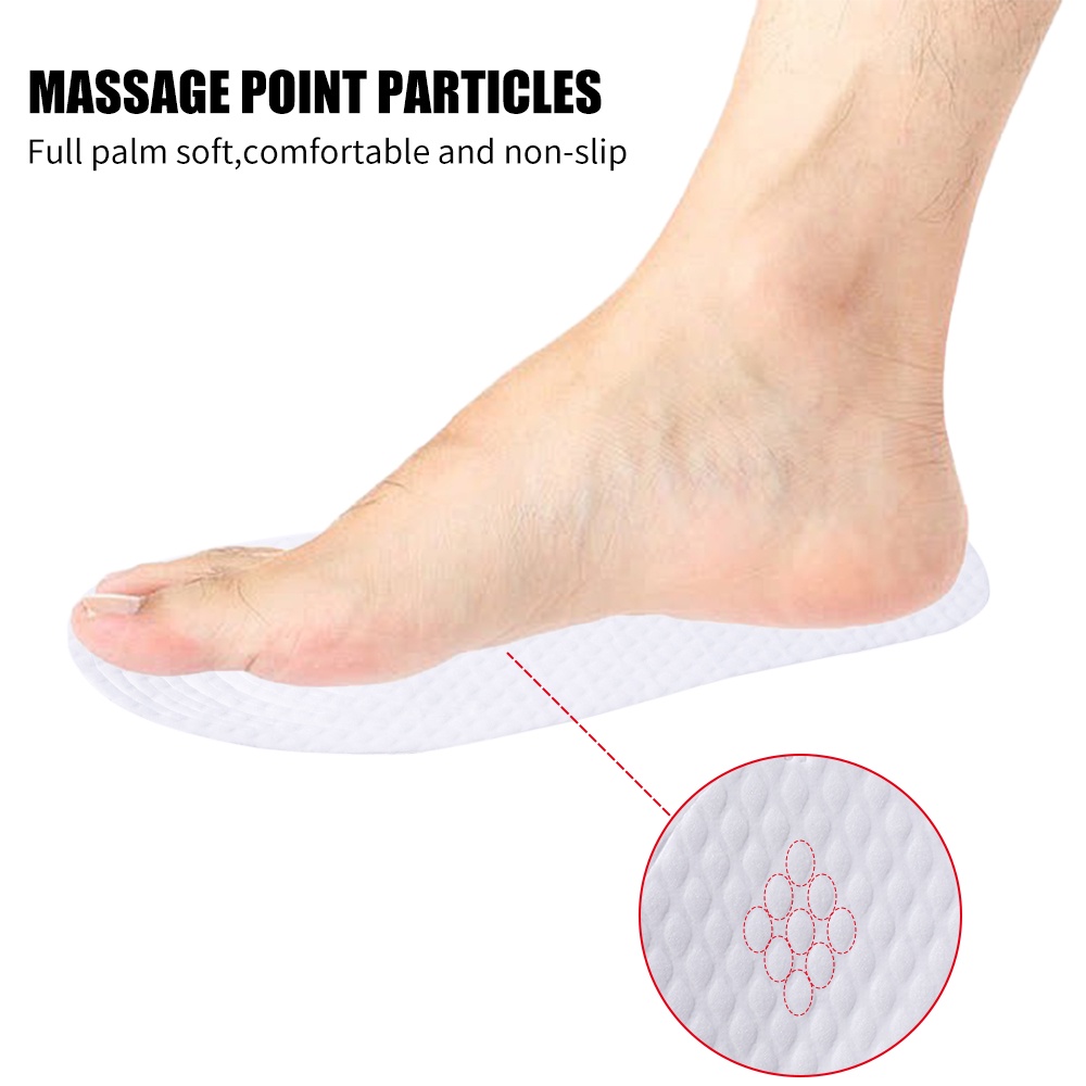 1 Cặp Đệm Lót Giày Mềm Mại Thoáng Khí Thấm Hút Mồ Hôi Chống Trượt Cắt Được Dành Cho Nam Nữ