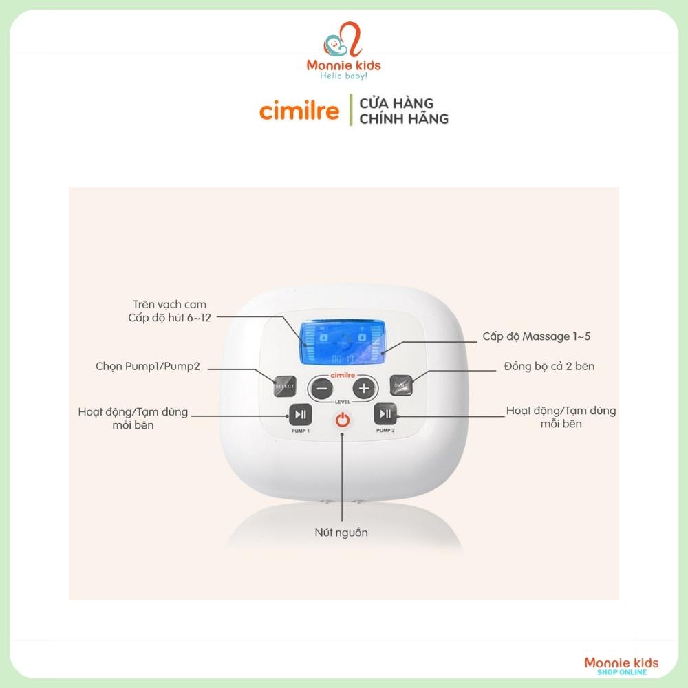 Máy hút sữa điện đôi Cimilre S5 Plus pin sạc, máy vắt sữa cầm tay Hàn Quốc cho mẹ - Monnie Kids