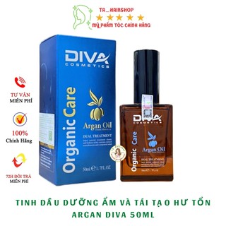 Diva dầu dưỡng tóc, dưỡng da - tinh dầu dưỡng tóc phục hồi diva argan oil size: 50ml chính hãng