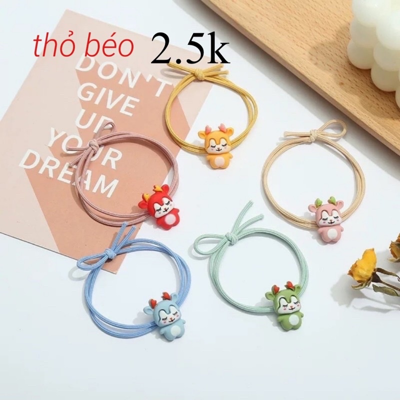 Cột tóc các màu nữ xinh xắn