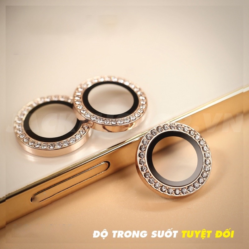 Bộ dán bảo vệ từng mắt Camera Đính Đá cho iPhone 15 Pro Max 15 Pro 14 Pro Max 13promax 13pro 13...12 12promax 11 Pro Max