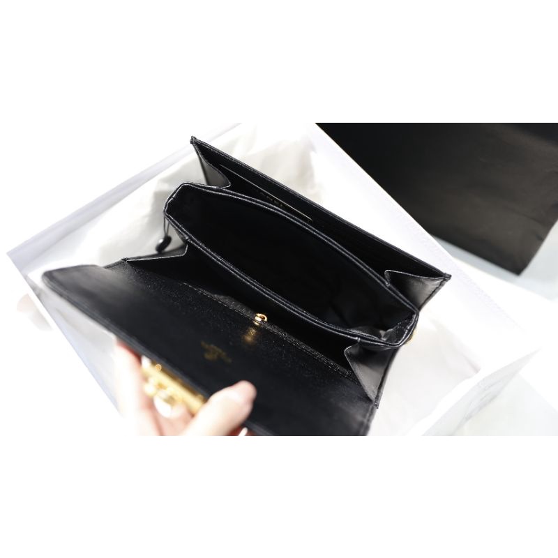 Túi xách nữ sang chảnh da lì khóa mạ vàng sz22cm cực đẹp