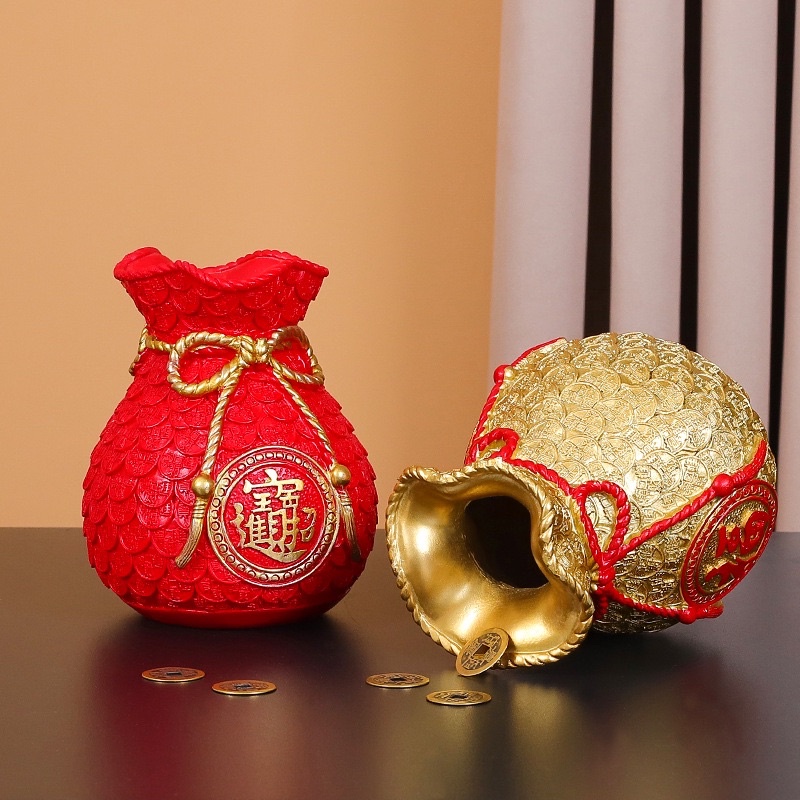 Bình Hoa Mẫu Túi Tiền Phong Thuỷ Siêu Yêu