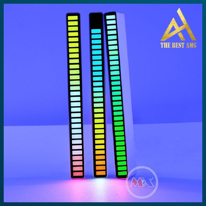 Thanh Đèn Led RGB Nhiều Chế Độ Nháy Theo Điệu Nhạc - Đèn Trang Trí Cảm Biến Máy Tính, Quay Tik Tok